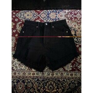 Wild Fable Black High Waisted Jean Shorts Size 8